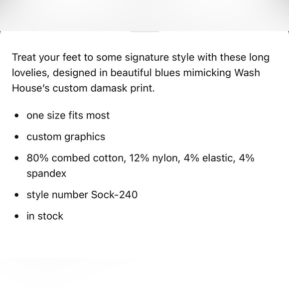 Double D Ranch Brown and Blue Damask Socks - Picture 4 of 4